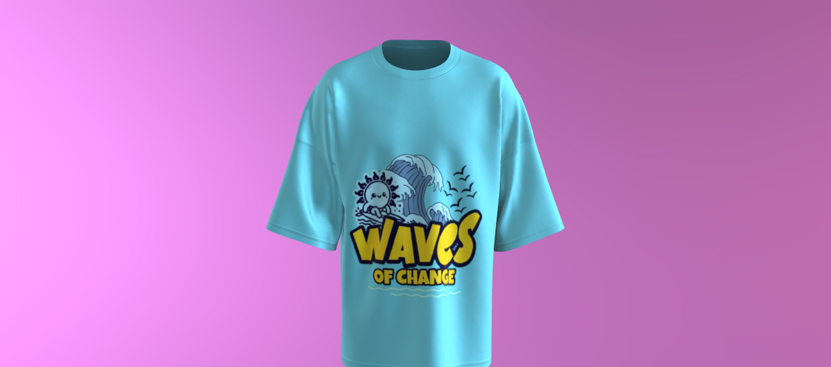 Waves of Change Tee Shirt (Line 2)