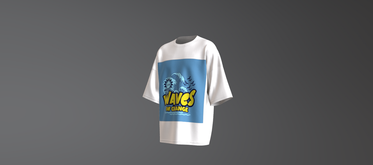 Waves of Change Tee Shirt (Line 2)