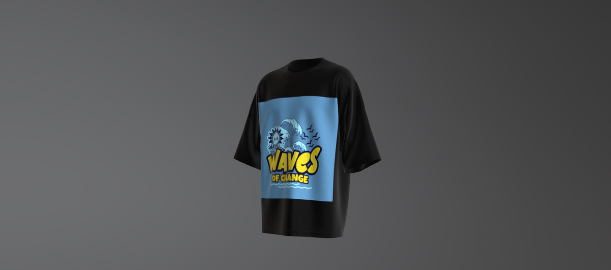 Waves of Change Tee Shirt (Line 2)